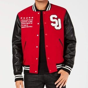 Red and Black Varsity Jacket